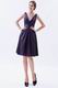 V-Neck Purple Taffeta Homecoming Short Mini Dresses V-Neck Purple Taffeta Homecoming Short Mini Dresses