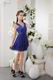 Royal Blue V-neck Designer Graduation Dress Low Price