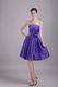 Strapless Knee Length Skirt Blue Violet 2014 Prom Dress For Sale Strapless Knee Length Skirt Blue Violet 2014 Prom Dress For Sale