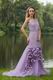 One Shoulder Mermaid Lavender Evening And Prom Dresses UK