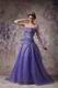 Top Designer Blue Violet Evening Gowns For Lady