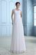 V-Neck Long Chiffon Wedding Dress For Beach Wedding Party