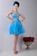Strapless Crystal Azure Unique Dress For Cocktail Party