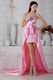 Unique Sweetheart Neck Crystal Pink Cocktail Party Dress