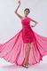 Unique One Shoulder Rose Pink Asymmetrical Cocktail Dress