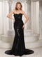 Blazed the Whole Party Sheath Black Sequin VIP Evening Dress Yacht