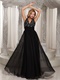 Refined Black Chiffon Sacrament Meeting Prom Dresses Cheap