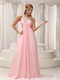 Blush Scoop Cross Back Prom Dress With Handwork Beaded Stars Red Carpet Show