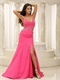 Halter Rose Pink Chiffon Backless Night Evening Dress Brand New