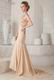 Sweetheart Champagne Chiffon Mermaid Formal Dress For Lady