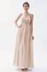 Sweetheart Floor Length Cream Chiffon Dress For Bridesmaid