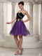 Sweetheart Dresses For Sweet 16 Party Black and Purple Unique