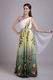One Shoulder Floor-length Printed Different Prom Dress Exquisite