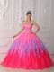 Pretty Gradient Fading Color Skirt Quinceanera Dress 2014