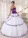 Strapless White 16th Young Women Birthday Quinceanera Dress