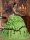 Appliqued Spring Green Quinceanera Dress Like A Princess