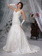 Exquisite Straps Wedding Bridal Dress With Beading Low Price