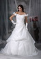 Elegant Off Shoulder Corset Back Wedding Dress Pure White Low Price