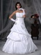 Beautiful Strapless White Puffy Wedding Dress With Bubble Low Price