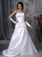 Strapless A-line Silhouette Cheap Wedding Dress With Lace Low Price