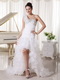 High Low Wedding Dress One Shoulder Sweetheart Skirt For Cheap Low Price