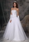 Elegant Princess Sweetheart Floor-length Organza Beading Wedding Dress Low Price