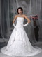 Perfect Strapless A-line Ivory Wedding Dress With Lace Low Price