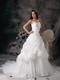 Pretty Sweetheart Organza Bubble Skirt Wedding Dress Puffy Low Price