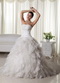 Pretty Strapless Ruffled Skirt Wedding Dress By Top Designer Low Price