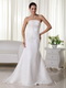 Strapless Organza Handcrafted Wedding Dress Mermaid Skirt Design Low Price