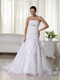 Mermaid Strapless Lovely Wedding Dress Appliques Decorate Low Price