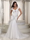 Sexy Mermaid V-neck Petite Wedding Dress With Rhinestone Low Price