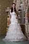 Lace Fashionable Ruffled Layers Discount Wedding Dress For Sale Low Price