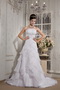 Cheap Strapless Organza Layers Bridal Dress For Wedding Wear Low Price