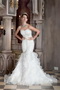 Sweetheart Trumpt Ruffles Skirt Affordable Wedding Dress Low Price Low Price