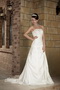 Ivory Strapless A-line Silhouette Wedding Dress Floor Length Style Low Price