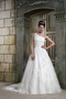 One Shoulder Floor Length Skirt Beautiful Wedding Dress With Feather Low Price