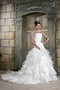 Strapless Organza Layers Puffy Skirt Bridal Gowns Dress For Lady Low Price