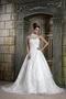 Halter Modest Neckline Chapel Puffy Skirt Wedding Bridal Gowns Low Price