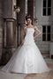 Fashionable Strapless Puffy Skirt Ivory Wedding Ball Gown Romantic Low Price