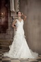 Exclusive Mermaid Organza Ruffles Cascade Skirt Bridal Dress For Sexy Lady Low Price