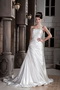 Brand New Beaded Work Wedding Dress Design With One Shoulder Skirt Low Price