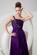 Discount One Shoulder Indigo Evening Dress Front Split