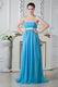 Best Seller Empire Waist Aqua Evening Dress Shop