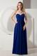 Cheap Floor Length Royal Blue La Femme Evening Dress