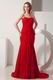 Discount Mermaid Formal Wine Red Evening Dress For Juniors
