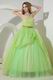 Dress Like A Princess Spring Green Evening Ball Dress