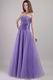 A-line Purple Formal Evening Dress With Beading