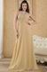 Modern Halter Hemline Champagne Evening Dress