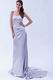 Fashionable Strapless Silver Evening Dress For Cheap